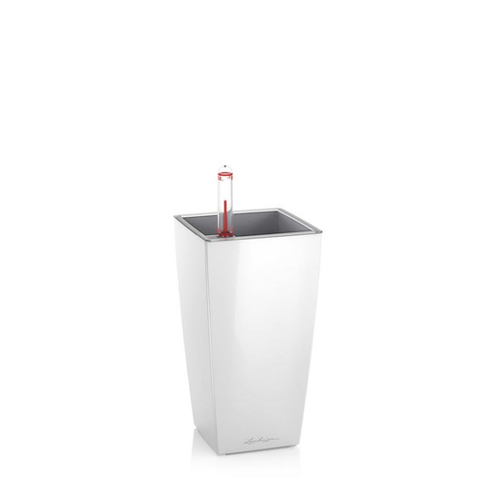 Pot de table mini-cubi - kit complet, blanc brillant 18 cm