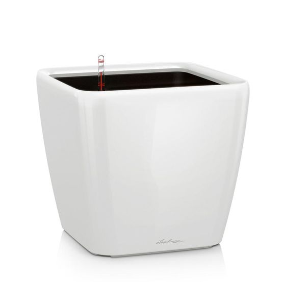 Pot quadro premium ls 50 - kit complet, blanc brillant 50 cm