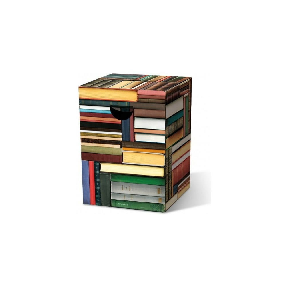 STOOLY - Tabouret pliant en carton recyclable (Bleu foncé, 42 cm