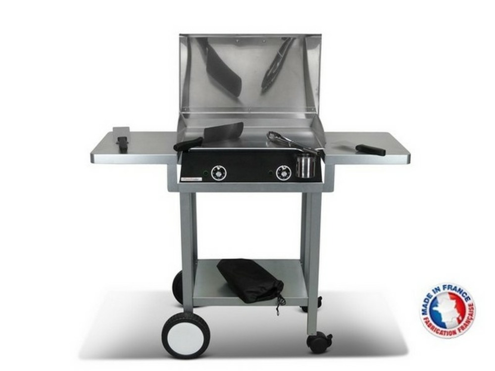 Pack plancha électrique planchaelec lux 600 carbon - chariot monceau