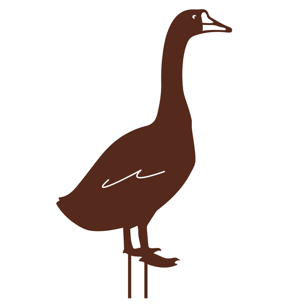 Figurine à piquer oie