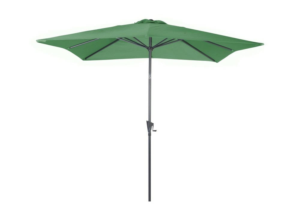 Parasol droit manivelle tilt - grey/vert 2.5 x 2.5 m
