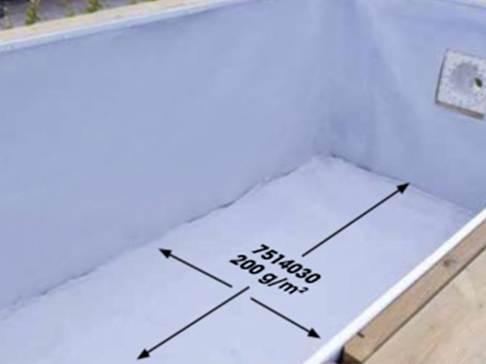 Feutre de protection pour le fond de la piscine