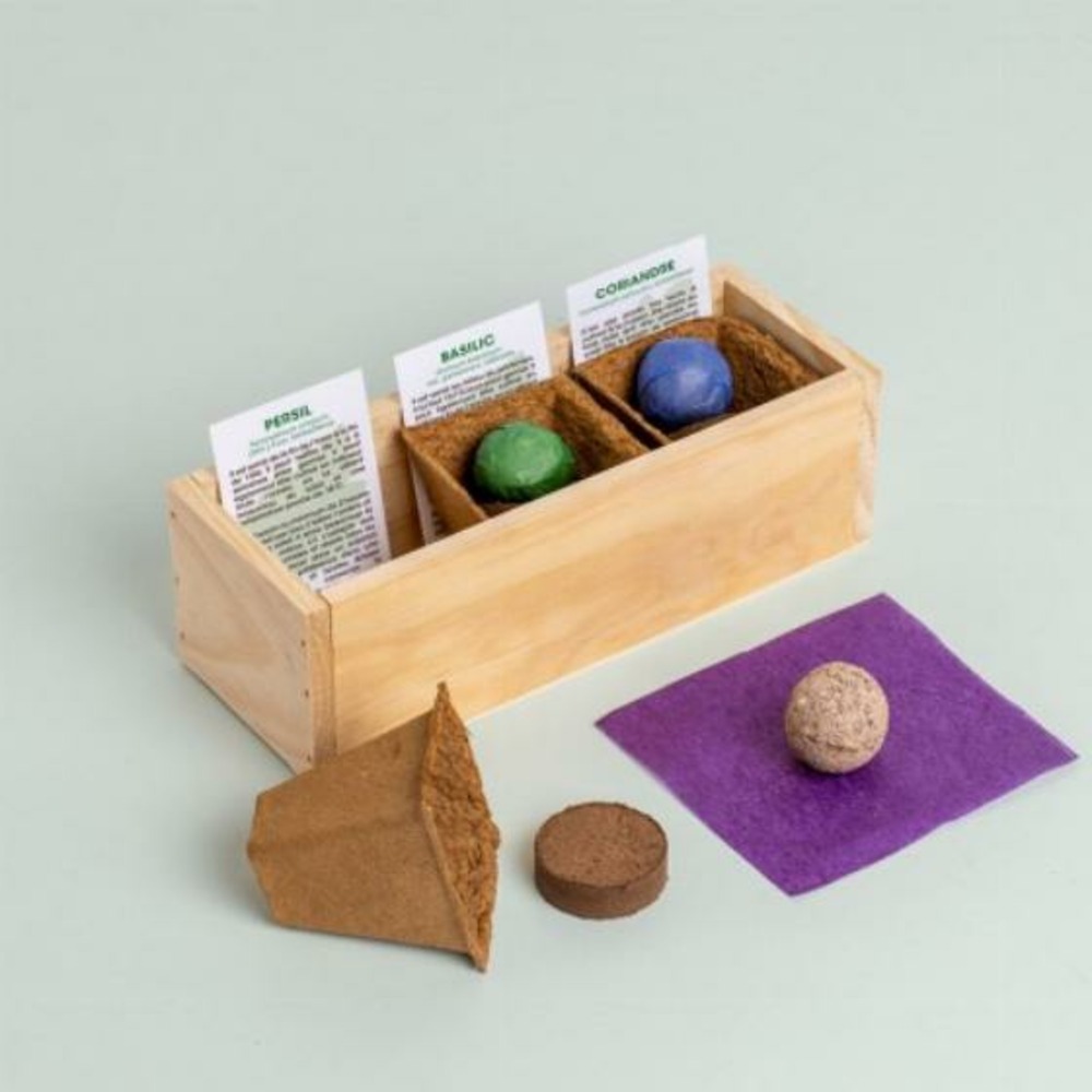 Resetea kit mini potager légumes et herbes aromatiques - herbes aromatiques