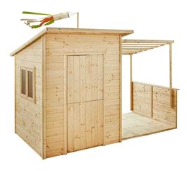 Cabane en bois avec pergola SANTA BARBARA - Jeux - Jouets Cabane en bois avec pergola SANTA BARBARA - Jeux - Jouets