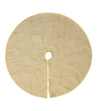 Déco de noël tapis pour pied de sapin doré et pailleté d 90 cm