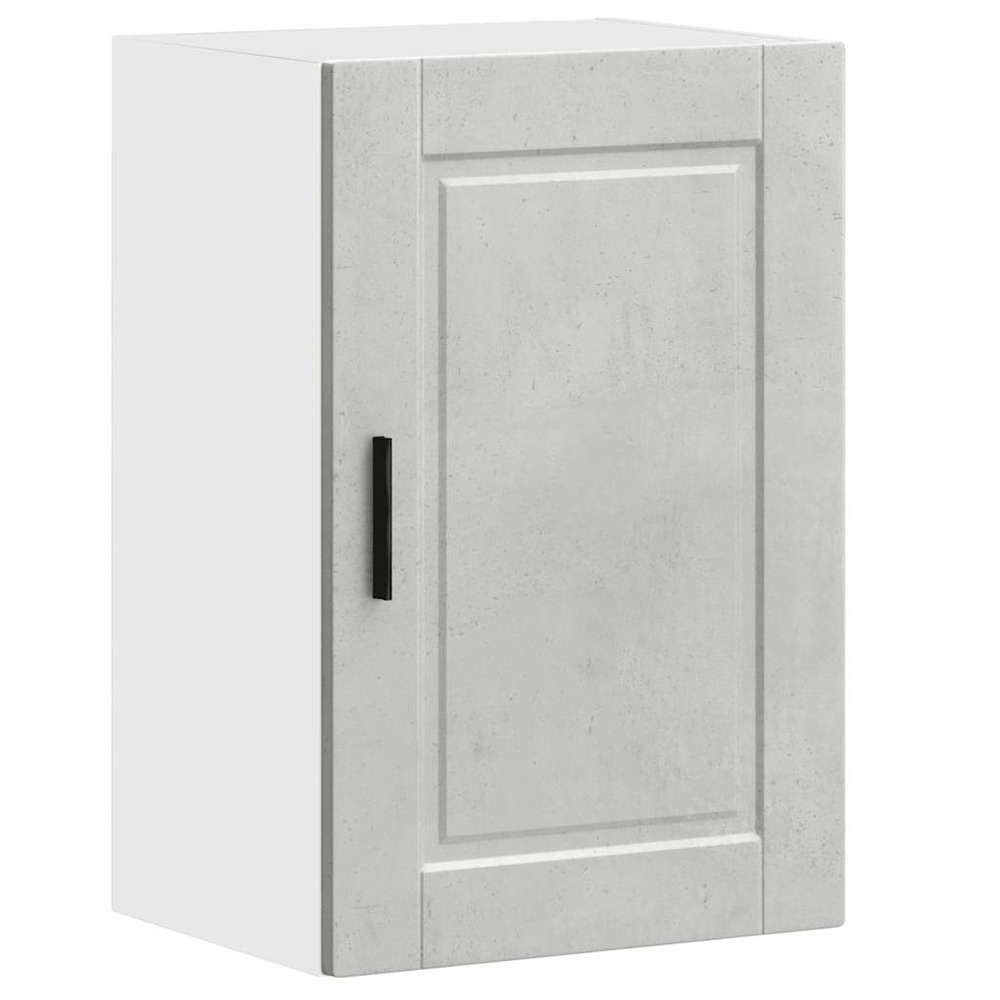 Armoire murale de cuisine porto gris béton bois d'ingénierie