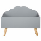 Coffre à jouets en bois "nuage" atmosphera - gris