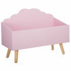 Coffre à jouets en bois "nuage" atmosphera - rose
