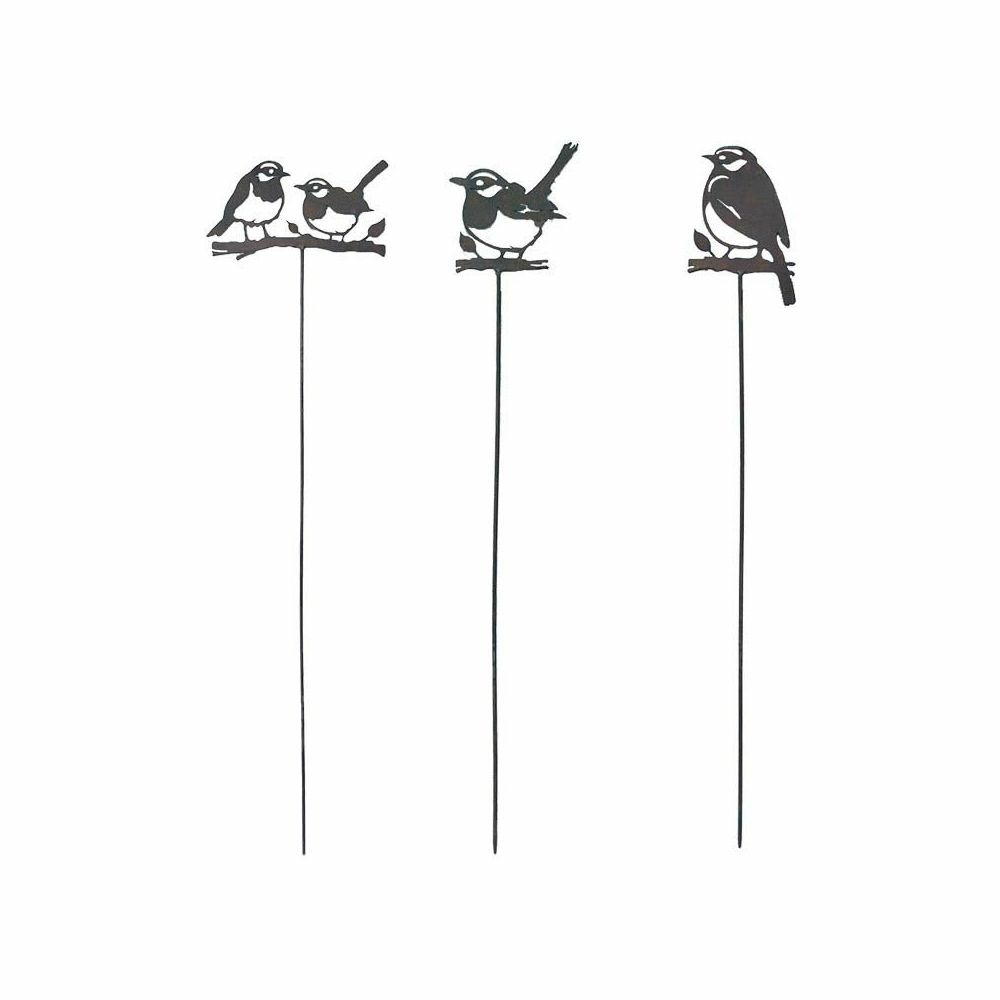 Set de 3 piques pour jardinière oiseaux 14x99 cm