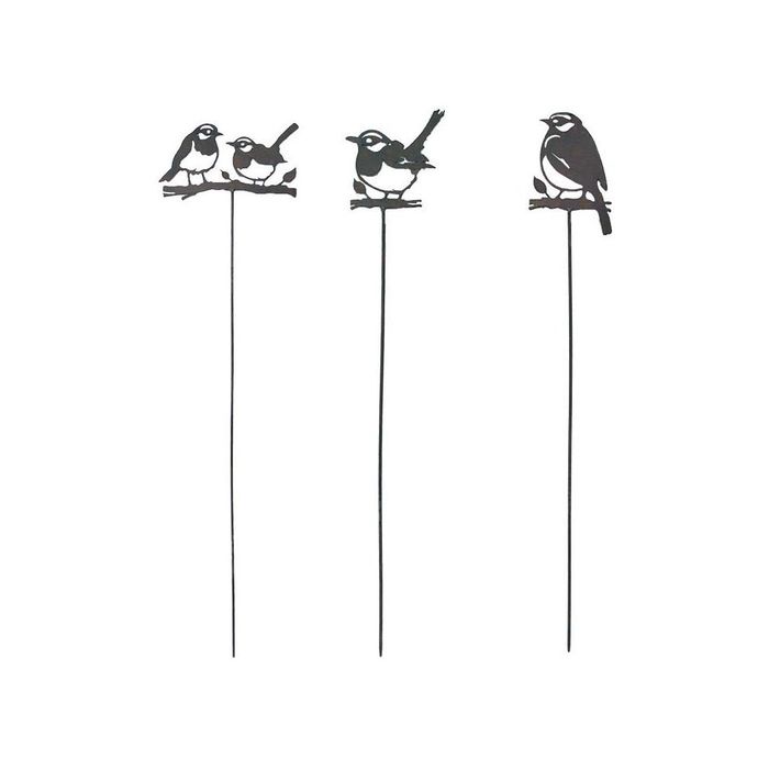 14x99 Set de 3 piques pour jardinière oiseaux 14x99 cm | Truffaut