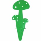 Champignon déco en métal vert 20 cm