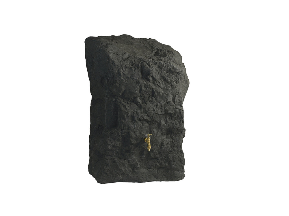 Récupérateur d'eau de pluie rocher 300 l avec couvercle clip et robinet