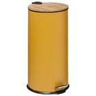 Poubelle "bam modern" 30 litres couvercle bambou atmosphéra - ocre