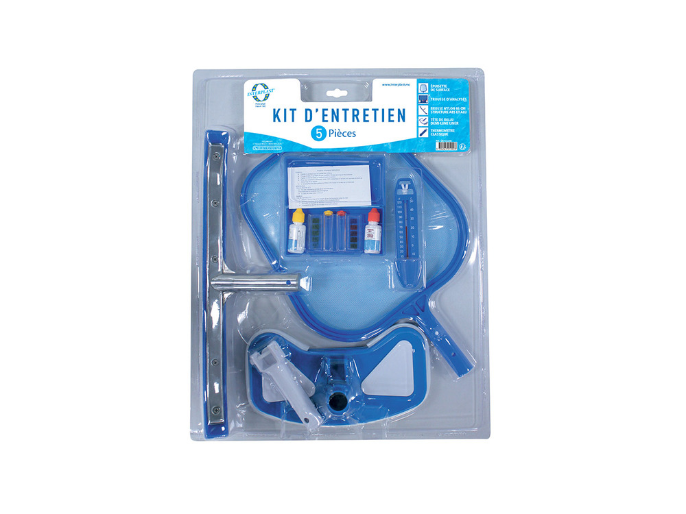 Kit d'entretien piscine 5 pièces