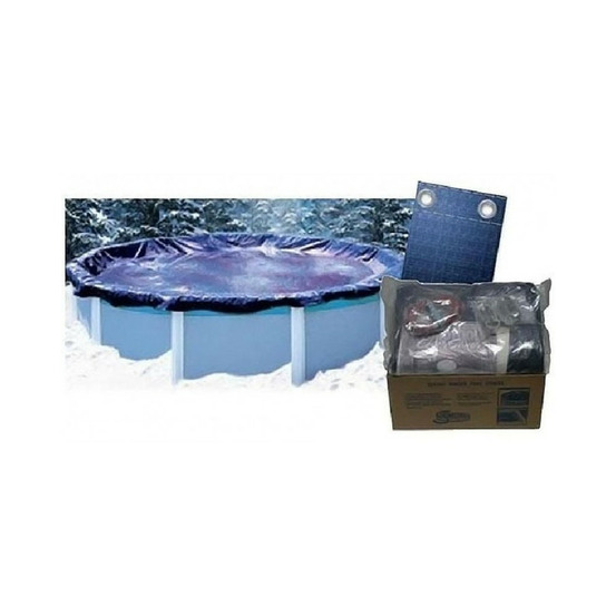 3.65 x 7.31 m bâche hivernage - piscine hors sol