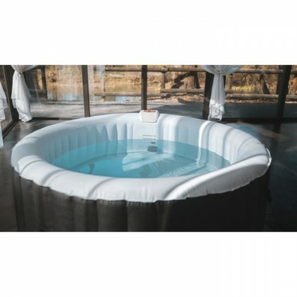 Spa gonflable - af01 - 208 x 65 cm - 6 places - rond (livré avec filtre, cadenas, tapis de sol et couverture)