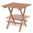 Table de bistro pliable 60x60x65 cm bois de teck solide