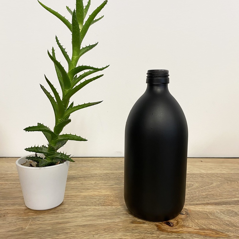 Flacon en verre 500 ml - 6 coloris au choix