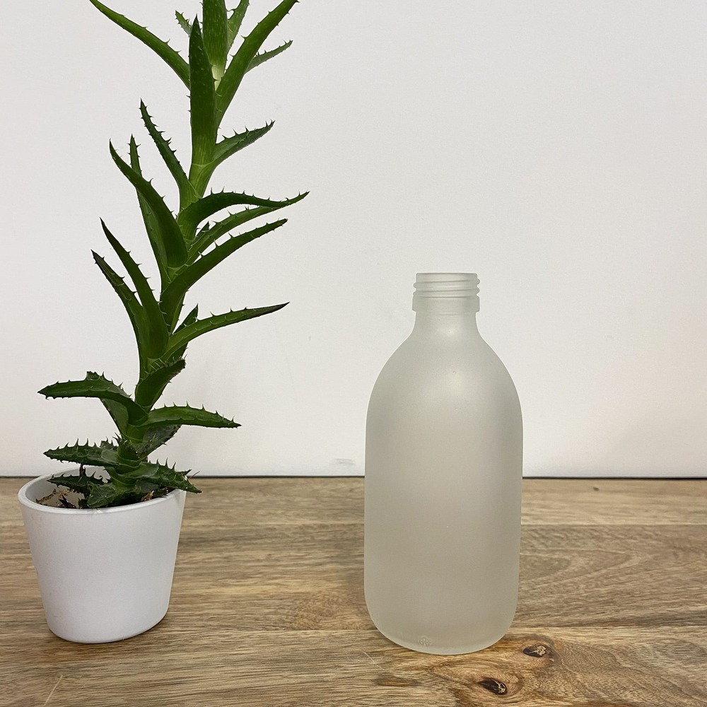 Flacon en verre 300 ml - 5 coloris au choix