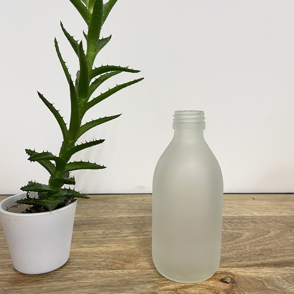 Flacon en verre 250 ml - 6 coloris au choix