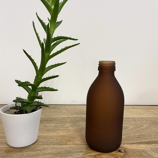 Flacon en verre 250 ml - 6 coloris au choix