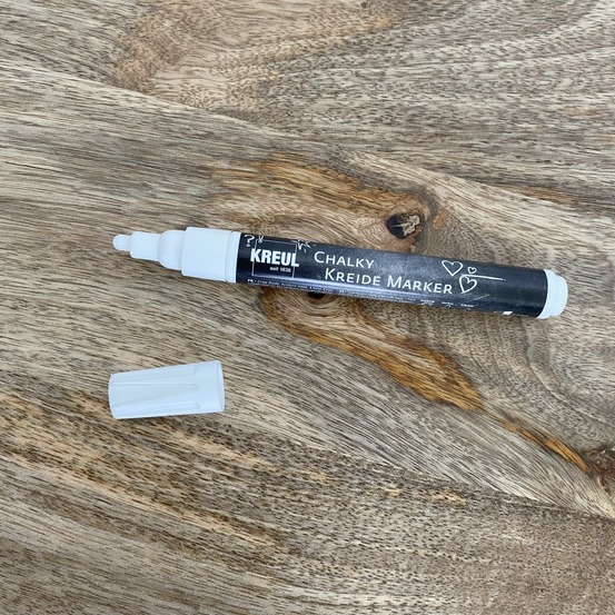 Marqueur craie pour bocaux - gris / blanc / noir