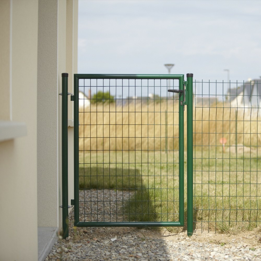 Portillon grillagé eco l. 100 x h. 100 cm, vert