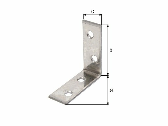 Equerre chaise 60x60x18mm inox