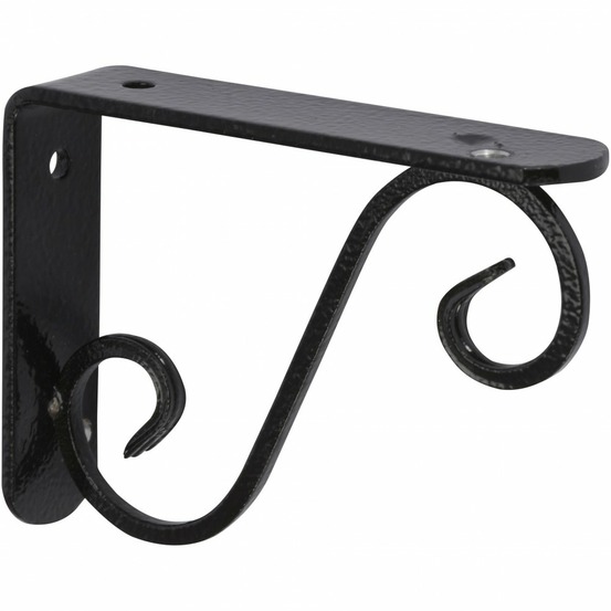 Equerre prestige acier époxy noir, h.28 x p.33 cm