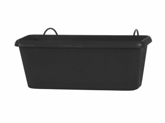 Jardinière polypropylène à réserve d'eau, l.12 x l.30 x h.11.4 cm, gris