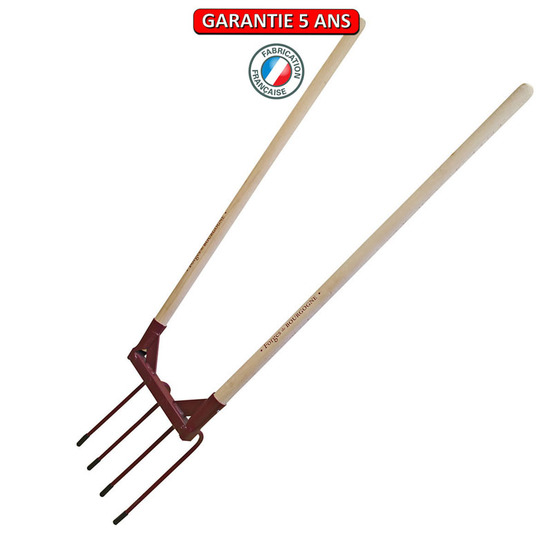 Bêche 4 dents aerogrif emmanché