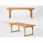 Table de jardin pliable - 210x90cm- eucalyptus fsc - charly