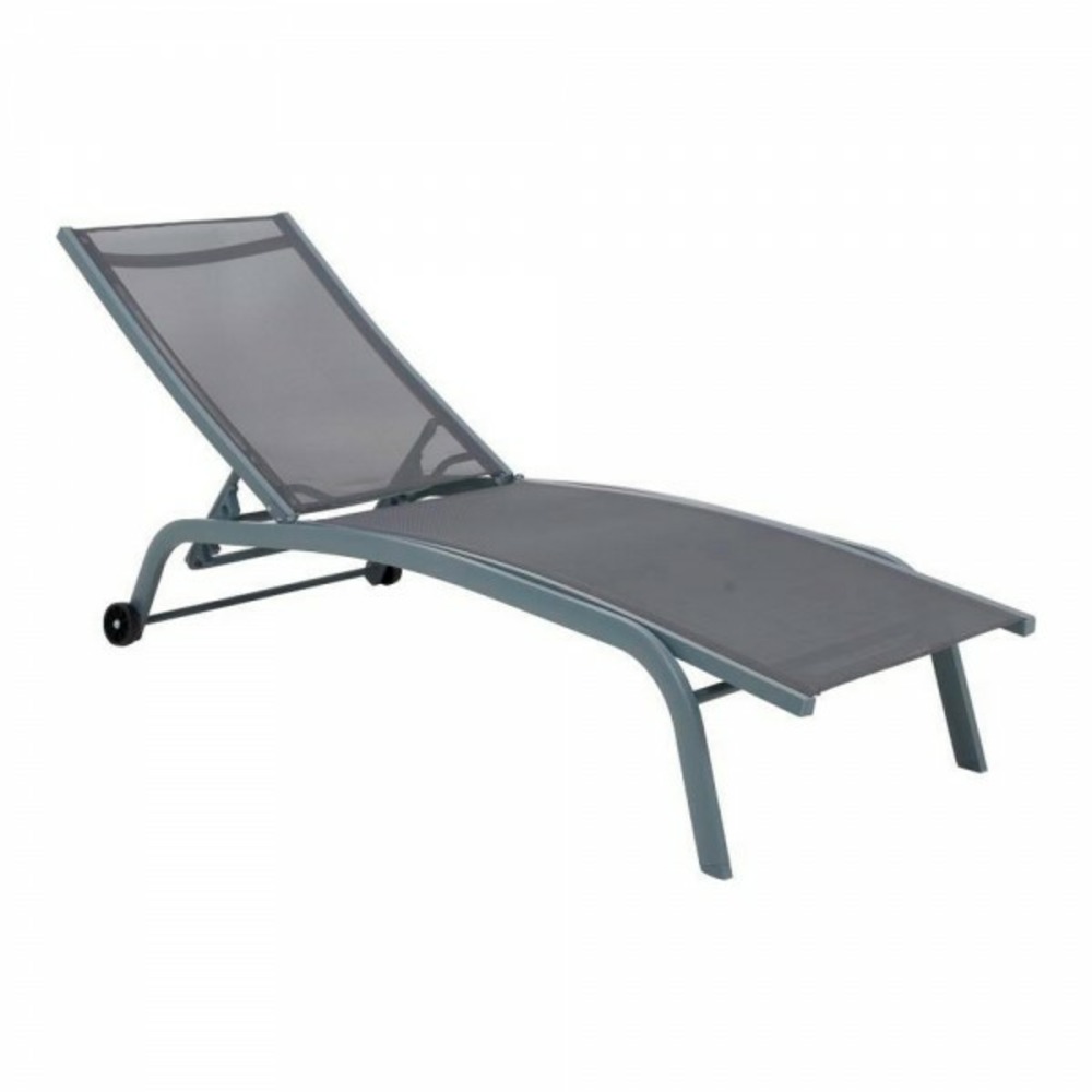 Chaise longue pvc aluminium (187,5 x 64 x 97 cm) Truffaut