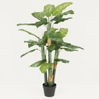 Plante artificielle dieffenbachia au toucher naturel en pot, 120cm