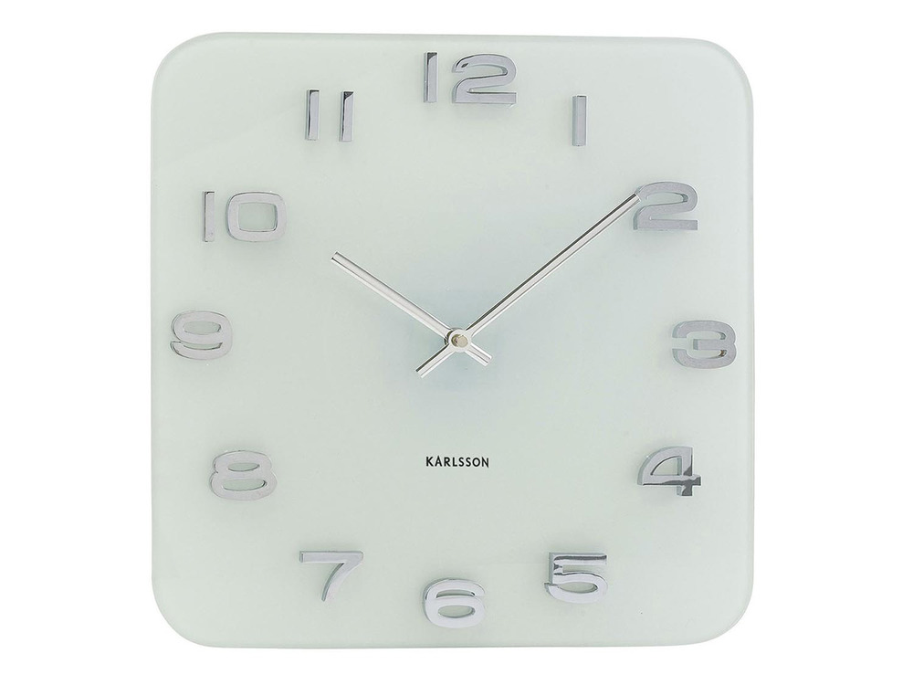 Horloge carrée vintage blanc