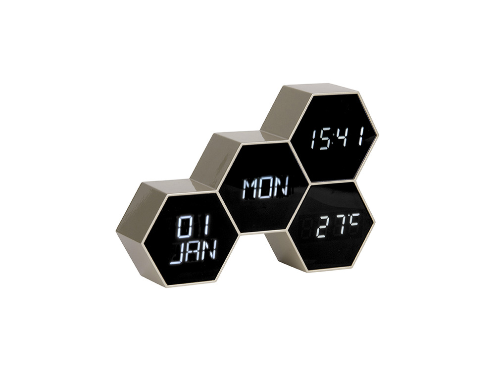 Horloge à poser six in the mix - doré - 17,5 x 4,5 x 12 cm