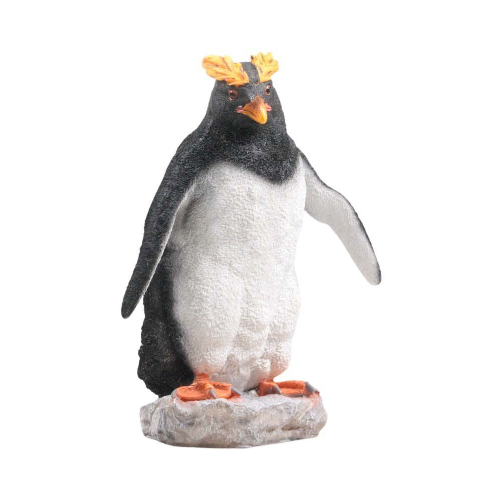 Pingouin huppé en résine debout