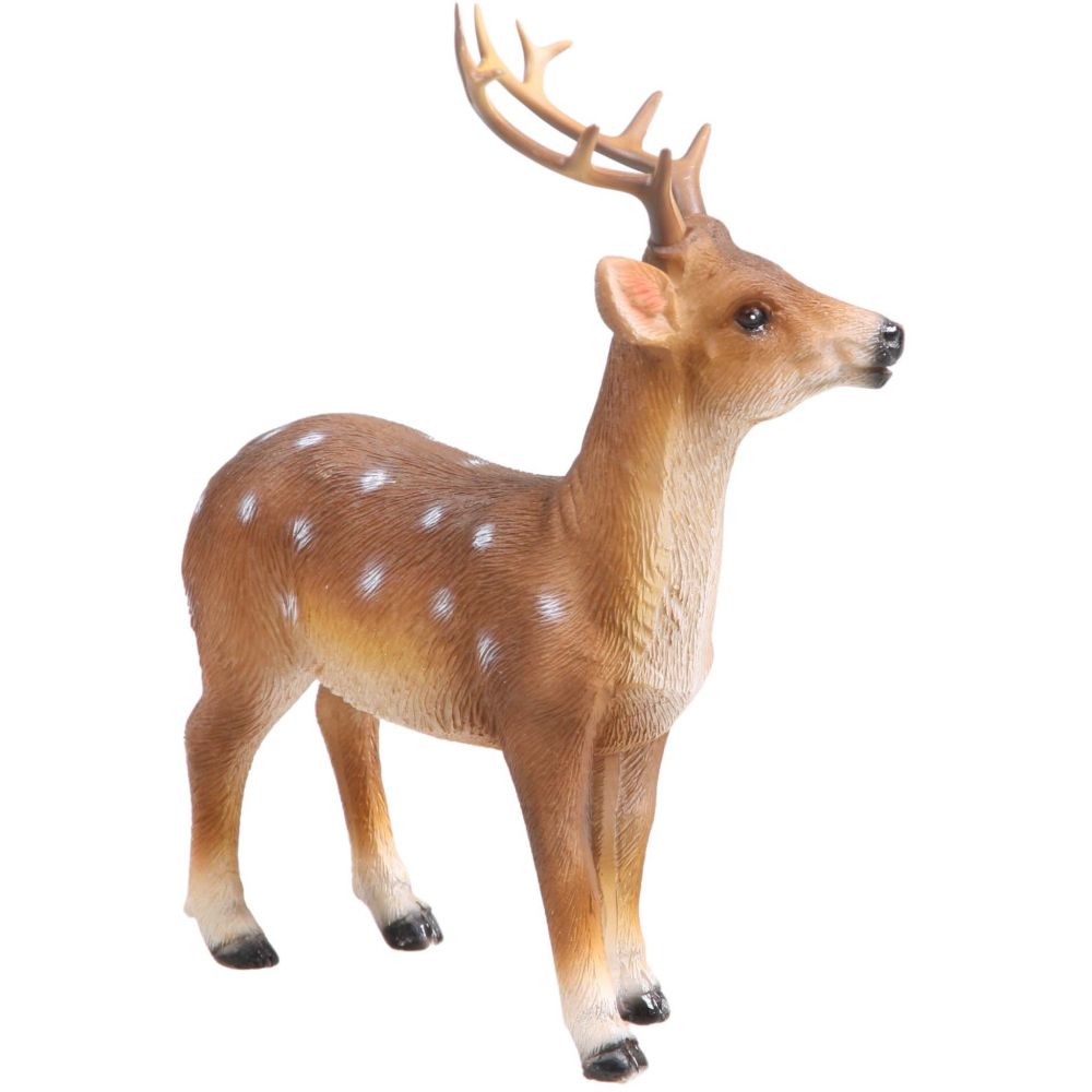 Cerf à pois en résine 13 x 7 x 17 cm