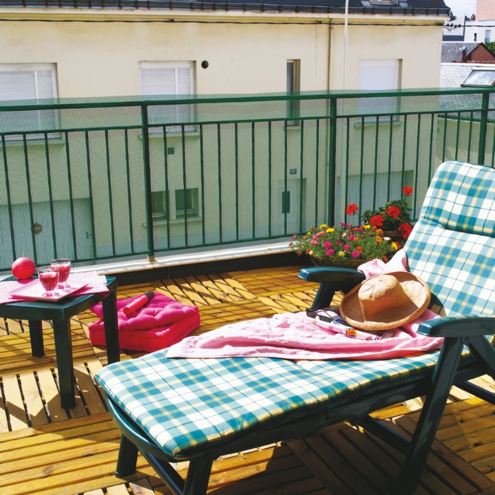 Grillage plastique maille carrée vert 1 x 5 m balconet