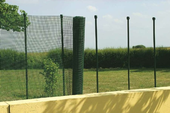 Grillage plastique maille 0,5 cm - blanc - 1 x 25 m cuadranet