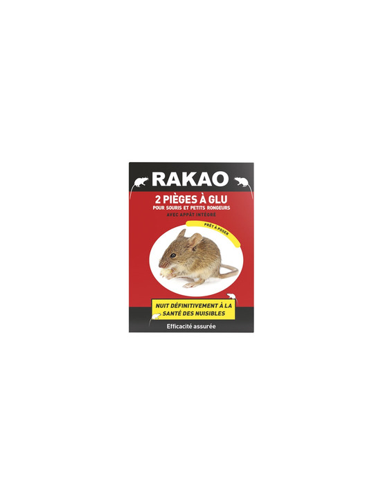 Lot de 2 plaques glu souris rakao - rakao