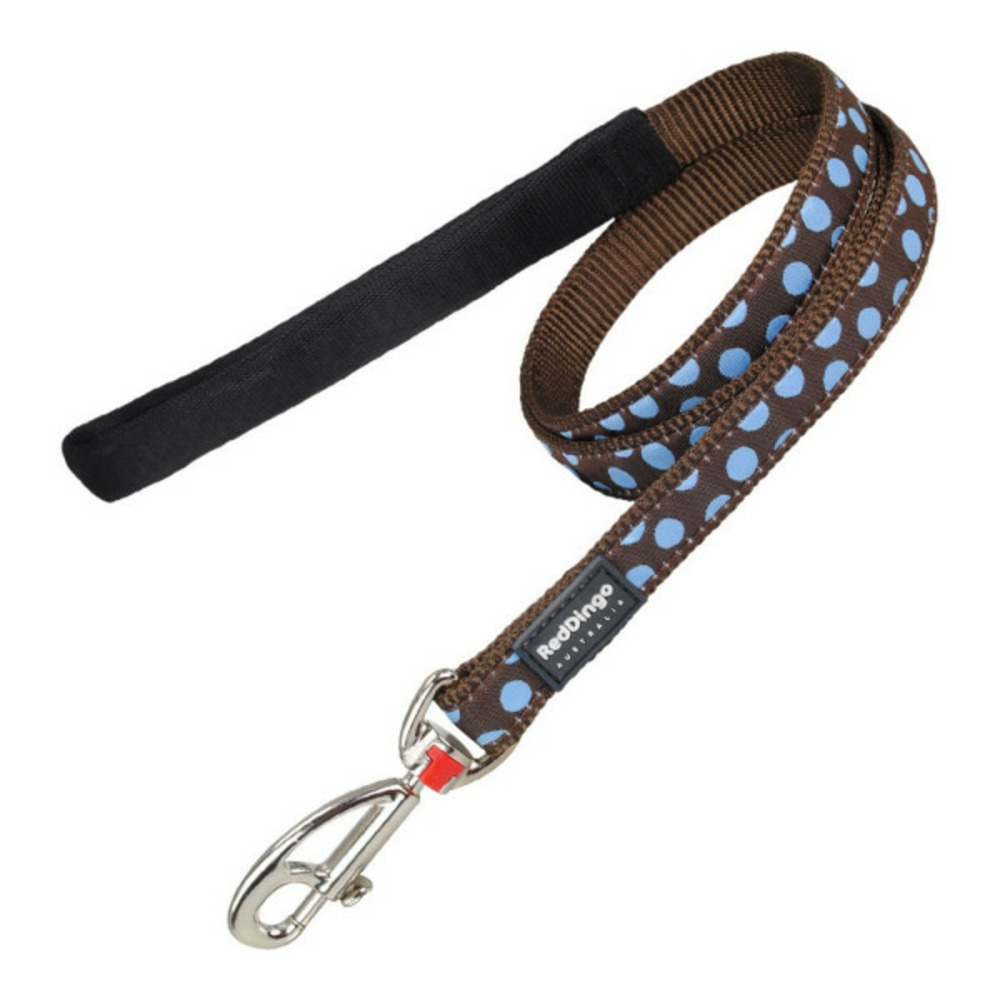 Laisse pour chien marron points (1,2 x 120 cm)