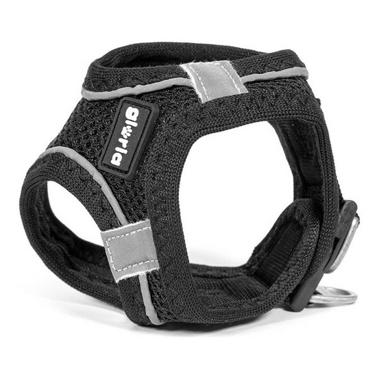 Harnais pour chien air mesh trek star réglable noir taille xxxs (18-20 cm)