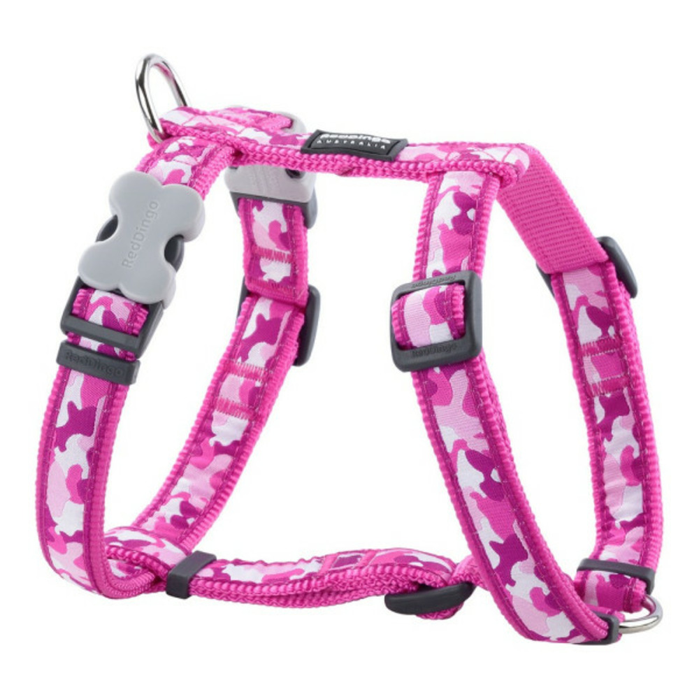 Harnais pour chien style fuchsia camouflage 30-48 cm