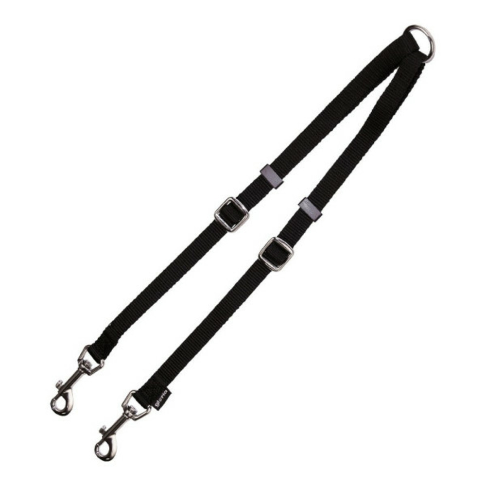 2 accouplement pour laisse de chien noir (1.6 x 35-56 cm) (1.6 x 35-56 cm)