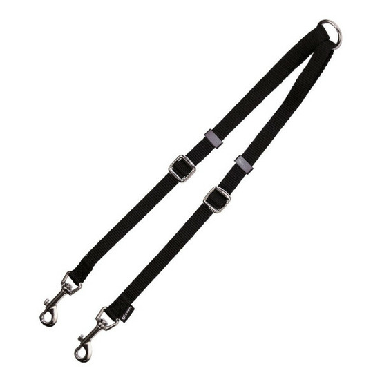 2 accouplement pour laisse de chien noir (1.6 x 35-56 cm) (1.6 x 35-56 cm)