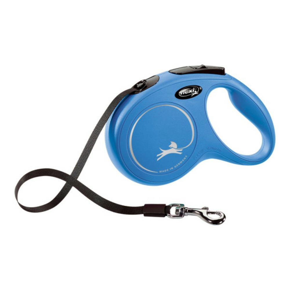Laisse pour chien new classic 5m bleu taille s