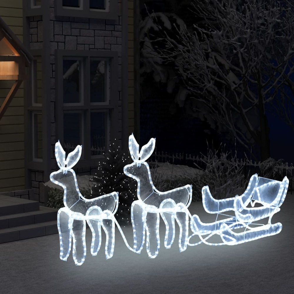 Renne Lumineux Décoration De Noël Exterieur, Cerf Illuminé Décor De Noël,  Renne De Noel Exterieur LED