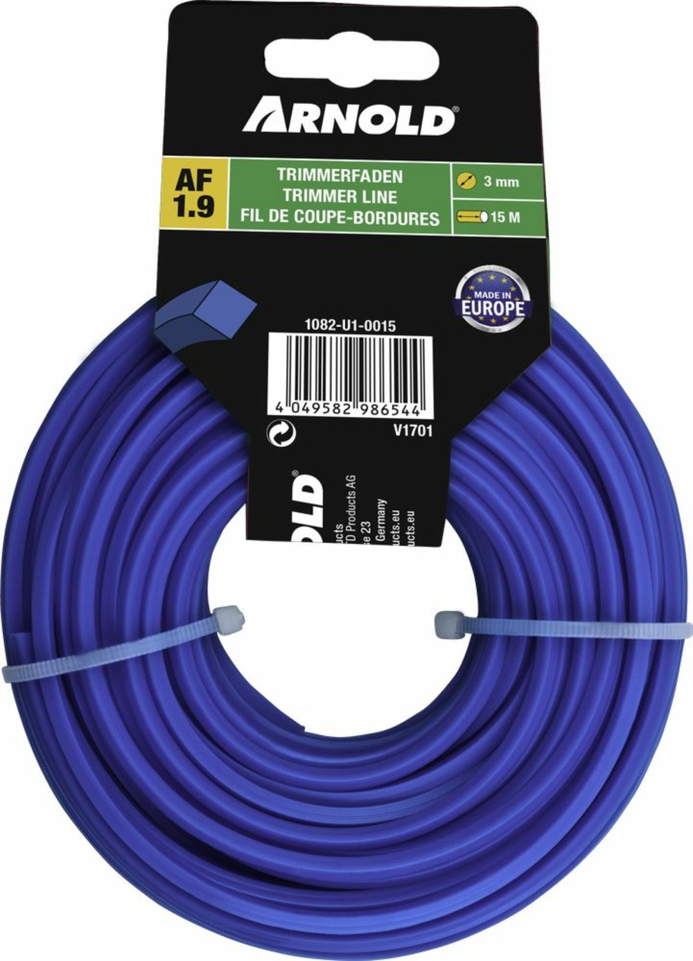 Fil de coupe-bordure carré en nylon 3,0 mm × 15 m